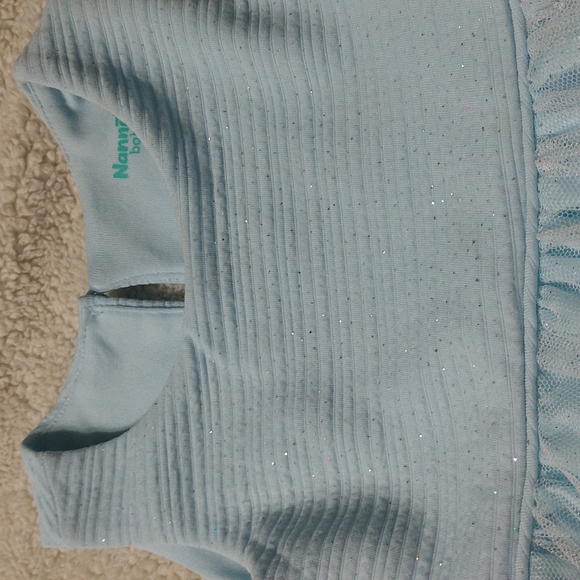 Nannette Baby Dress Beautiful Baby Blue Size 12 Months - Picture 4 of 10